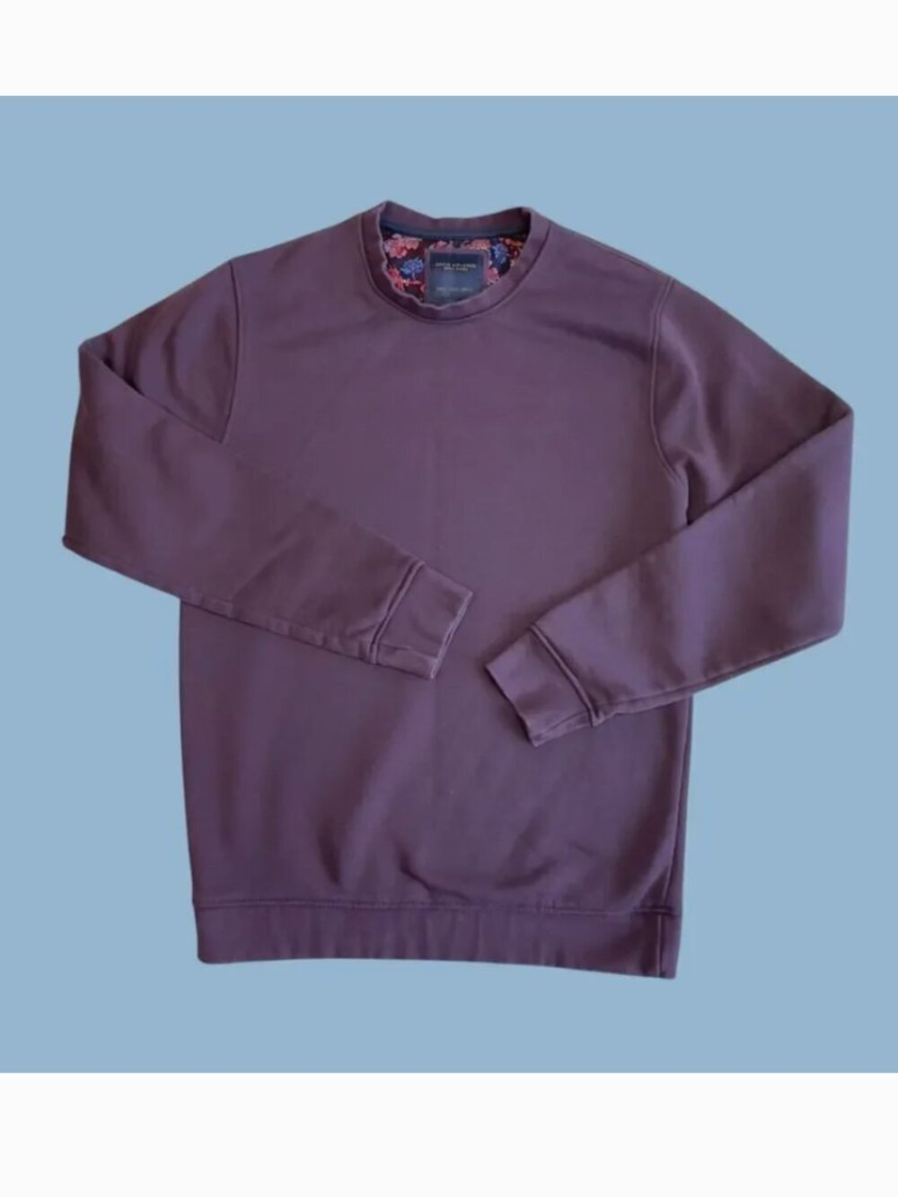 Denim & Flower Ricky Singh Purple Pullover Sweatshirt Small